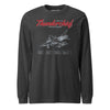 F-105d Thunderchief Blueprint Long Sleeve T-Shirt - Charcoal Heather