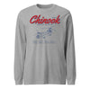 Ch-47f Chinook Blueprint Long Sleeve T-Shirt - Heather Grey