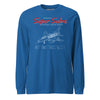 F-100d Super Sabre Blueprint Long Sleeve T-Shirt - Royal
