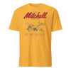 B-25j Mitchell Blueprint T-Shirt - Gold