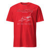 F-105d Thunderchief Blueprint T-Shirt - Red