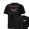 B-17g Flying Fortress Blueprint Front & Back T-Shirt - Black