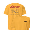 B24j - Liberator Blueprint Front & Back T-Shirt - Gold