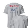 B-17g Flying Fortress Blueprint Front & Back T-Shirt - Heather Grey