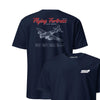 B-17g Flying Fortress Blueprint Front & Back T-Shirt - Navy