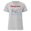 B-29 Superfortress Blueprint Womens T-Shirt - Heather Grey
