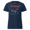 B-29 Superfortress Blueprint Womens T-Shirt - Navy