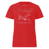 B-29 Superfortress Blueprint Womens T-Shirt - Red