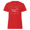 B-17g Flying Fortress Blueprint Womens T-Shirt - Red