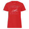 F-100d Super Sabre Blueprint Womens T-Shirt - Red