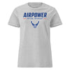 Airpower Anytime Anywhere Womens T-Shirt - Heather Grey