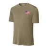 American Flag Performance T-Shirt - Coyote