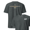 MQ-9 "Reaper" OCP Camo Silhouette Front & Back T-Shirt - Charcoal Heather