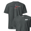 MQ-9 "Reaper" Rivet Flag Front & Back T-Shirt - Charcoal Heather