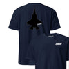 F-35 "Panther" Stealth Silhouette Front & Back T-Shirt - Navy