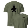 F-35 "Panther" Stealth Silhouette Front & Back T-Shirt - OD Green