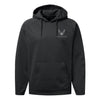 USAF Insignia Blackout Tagline Performance Hoodie - Black