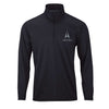 Space Force Vertical Delta Performance Quarter Zip - Black