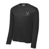 USAF Insignia Blackout Tagline Long Sleeve Performance T-Shirt - Black