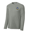 93rd Fighter Squadron Long Sleeve Performance T-Shirt - Concrete Heather