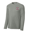 421st Fighter Squadron Long Sleeve Performance T-Shirt - Concrete Heather