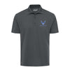 USAF Insignia Tagline Performance Polo - Charcoal