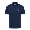 USAF Insignia Blackout Tagline Performance Polo - Navy