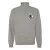 69th Bomb Squaron Quarter Zip Sweatshirt - Heather Grey