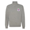 Thunderbirds Crest Quarter Zip Sweatshirt - Heather Grey