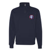 World War II Allied Forces Insignia Quarter Zip Sweatshirt - Navy