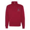 Space Force Vertical Delta Quarter Zip Sweatshirt - Red