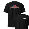B-2 "Spirit" Rivet Flag Front & Back T-Shirt - Black