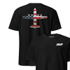 C-130 "Herc" Rivet Flag Front & Back T-Shirt - Black