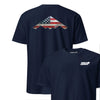 B-2 "Spirit" Rivet Flag Front & Back T-Shirt - Navy