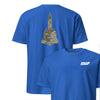 SR-71 "Blackbird" OCP Camo Silhouette Front & Back T-Shirt - Royal