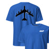 B-52 "BUFF" Stealth Silhouette Front & Back T-Shirt - Royal