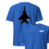 F-15 "Eagle" Stealth Silhouette Front & Back T-Shirt - Royal