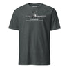 E-3 Sentry Airframe Specs T-Shirt - Charcoal Heather