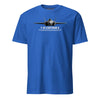 F-35 Lightning II Airframe Specs T-Shirt - Royal