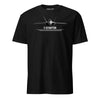 F-22 Raptor Airframe Specs T-Shirt - Black