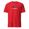 F-22 Raptor Airframe Specs T-Shirt - Red