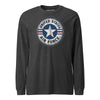 USAF Vintage Roundel Circle Patch Long Sleeve T-Shirt - Charcoal Heather