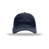 C-5 Galaxy Silhouette Carbon Fiber Patch Soft Mesh Trucker - NAVY/WHITE