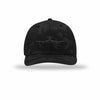 E-3 Sentry Silhouette Carbon Fiber Patch Camo Structured Trucker - BLACK CAMO/BLACK
