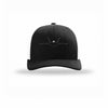 F-22 Raptor Silhouette Given Carbon Fiber Patch Structured Trucker - BLACK/WHITE
