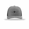 F-4 Phantom II Silhouette Given Carbon Fiber Patch Structured Trucker - HEATHER GREY/BLACK