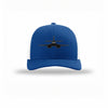 B-1 Lancer Silhouette Given Carbon Fiber Patch Structured Trucker - ROYAL/WHITE