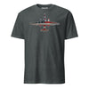 U-2 "Dragon Lady" Rivet Flag T-Shirt - Charcoal Heather