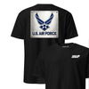 U.S. Air Force Metal Plaque T-Shirt - Black