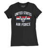 US Air Force Vintage Arch Women's T-Shirt - Black